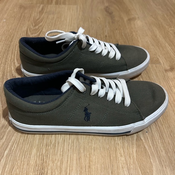 Polo by Ralph Lauren Kids' Canvas Sneakers - Olive Green - Picture 2 of 4